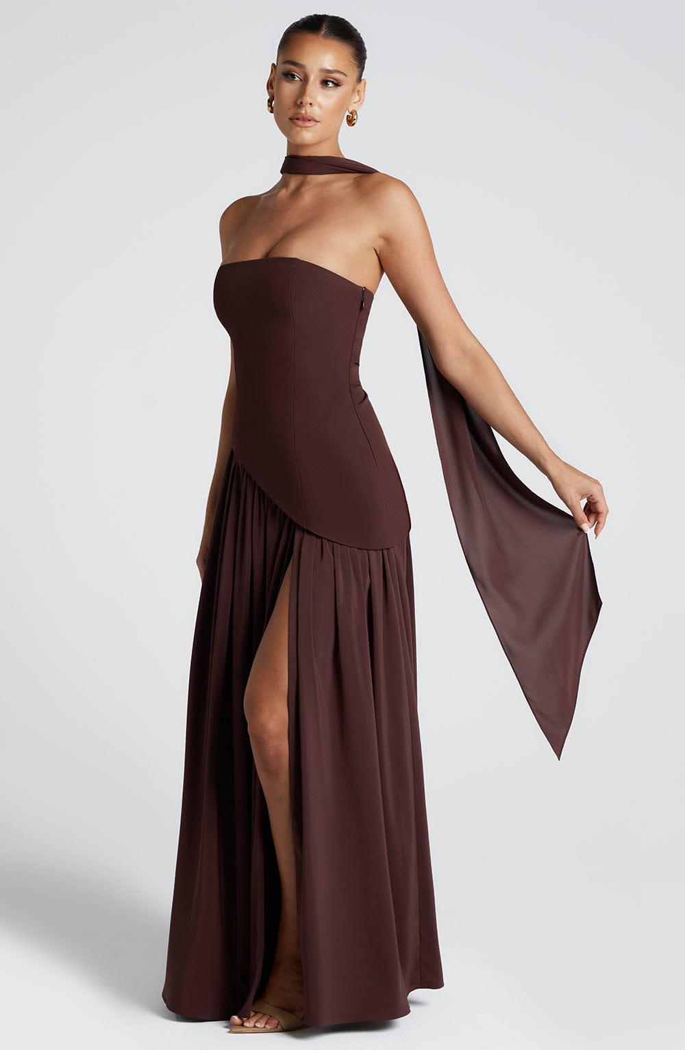 Maliyah Maxi Dress - Castanho Ameixa
