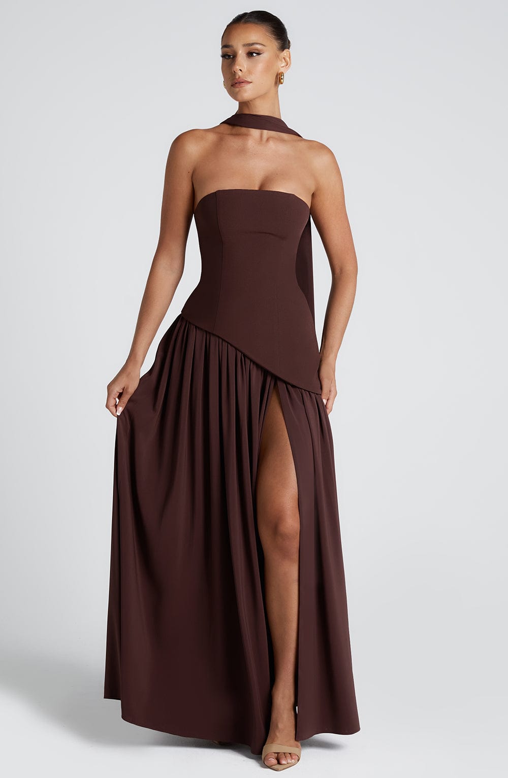 Maliyah Maxi Dress - Castanho Ameixa