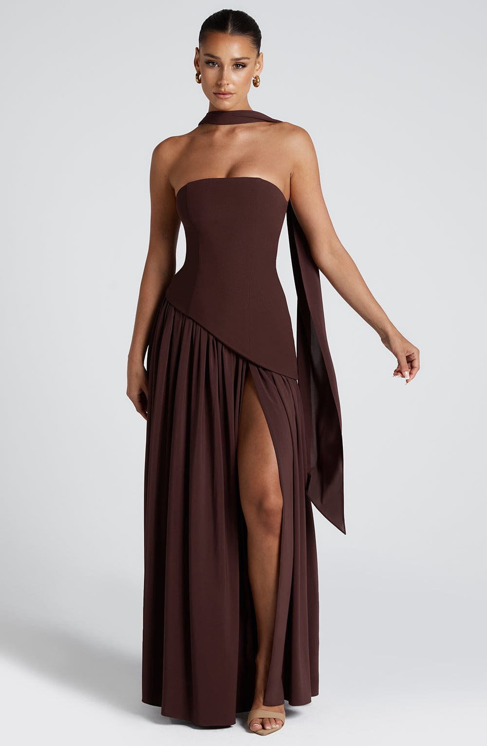 Maliyah Maxi Dress - Castanho Ameixa