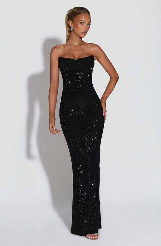 Vestido Comprido Mirabella - Preto