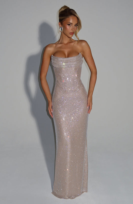 Vestido Comprido Mirabella - Nude