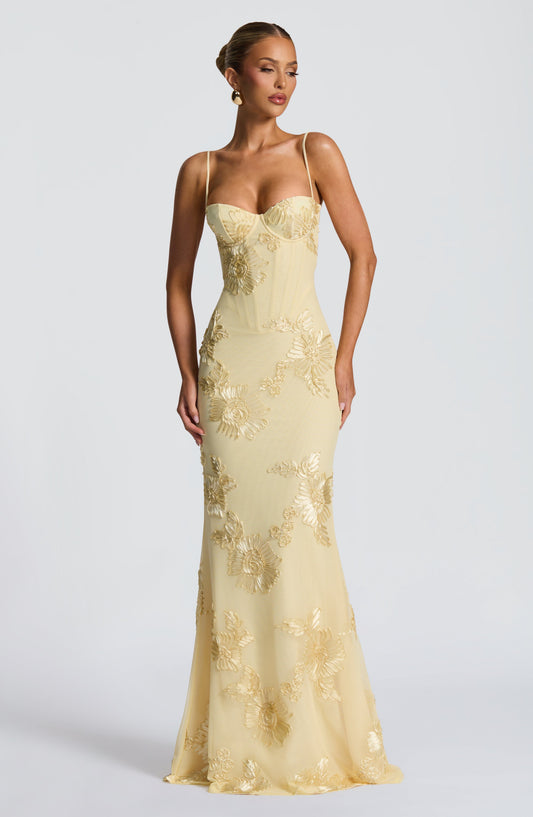 Vestido Maxi Nefertiti - Limão