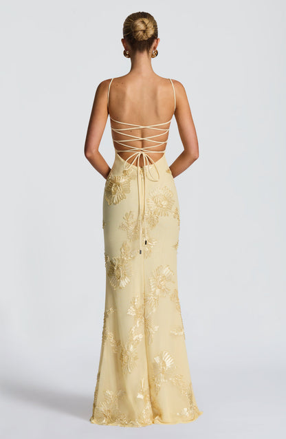 Vestido Maxi Nefertiti - Limão