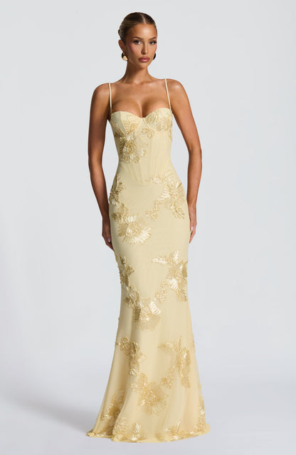 Vestido Maxi Nefertiti - Limão