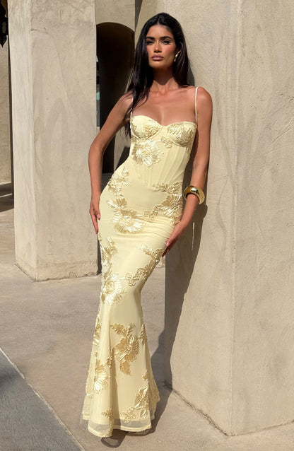 Vestido Maxi Nefertiti - Limão