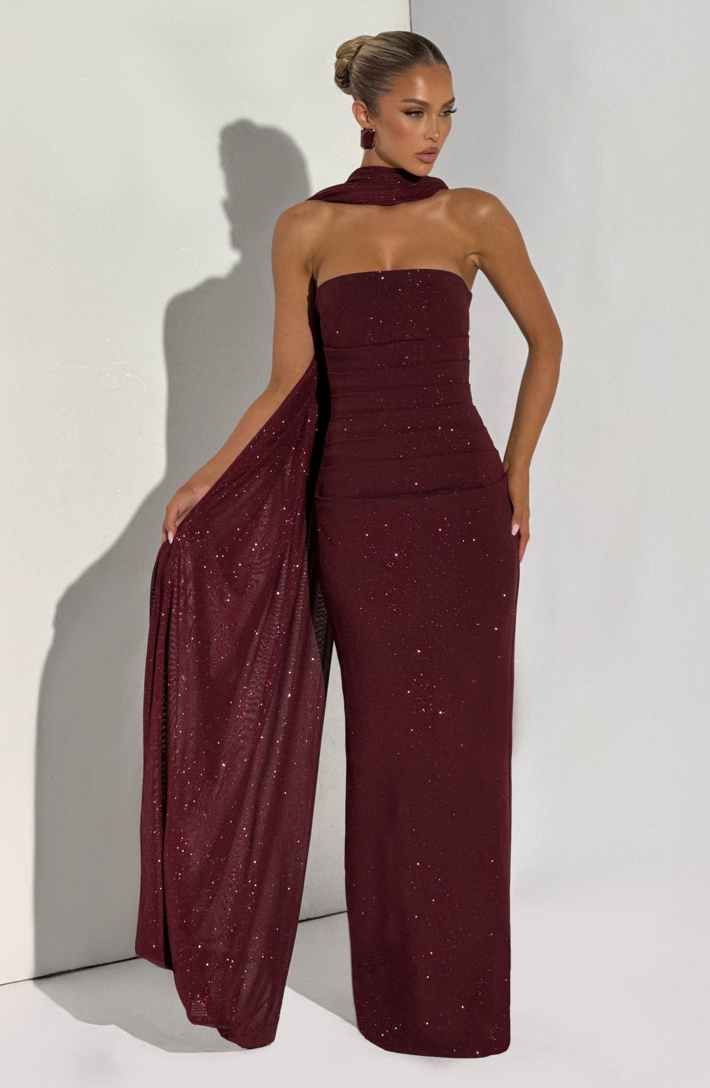 Pandra Maxi Dress - Vinho Cintilante