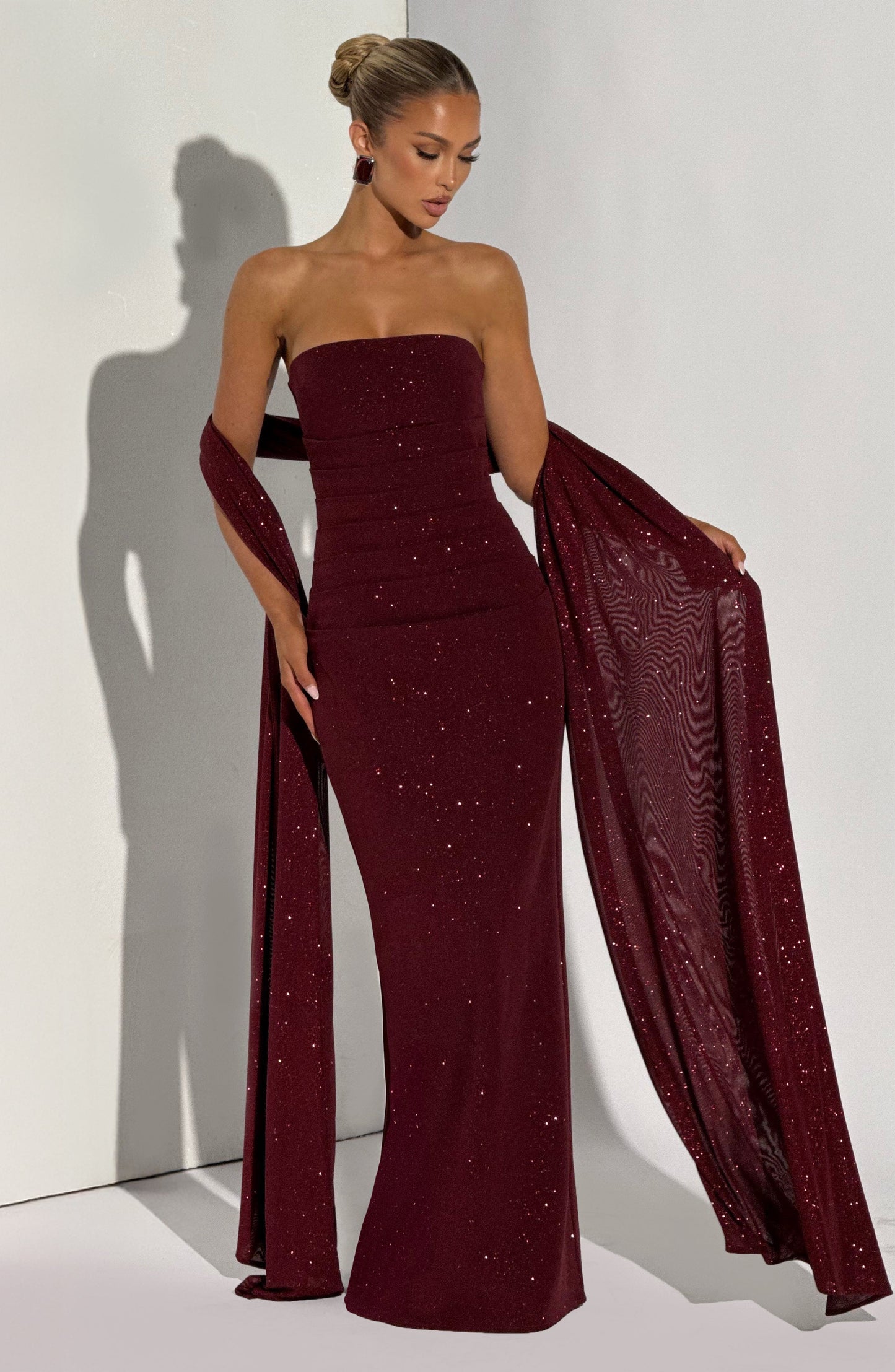 Pandra Maxi Dress - Vinho Cintilante