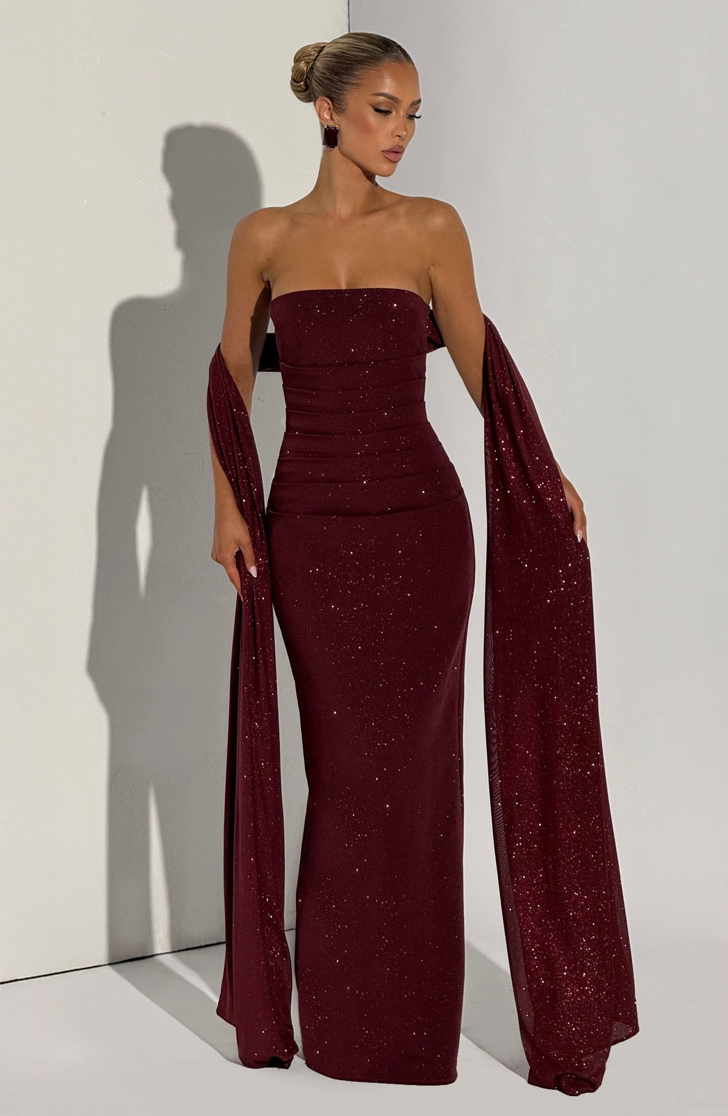 Pandra Maxi Dress - Vinho Cintilante