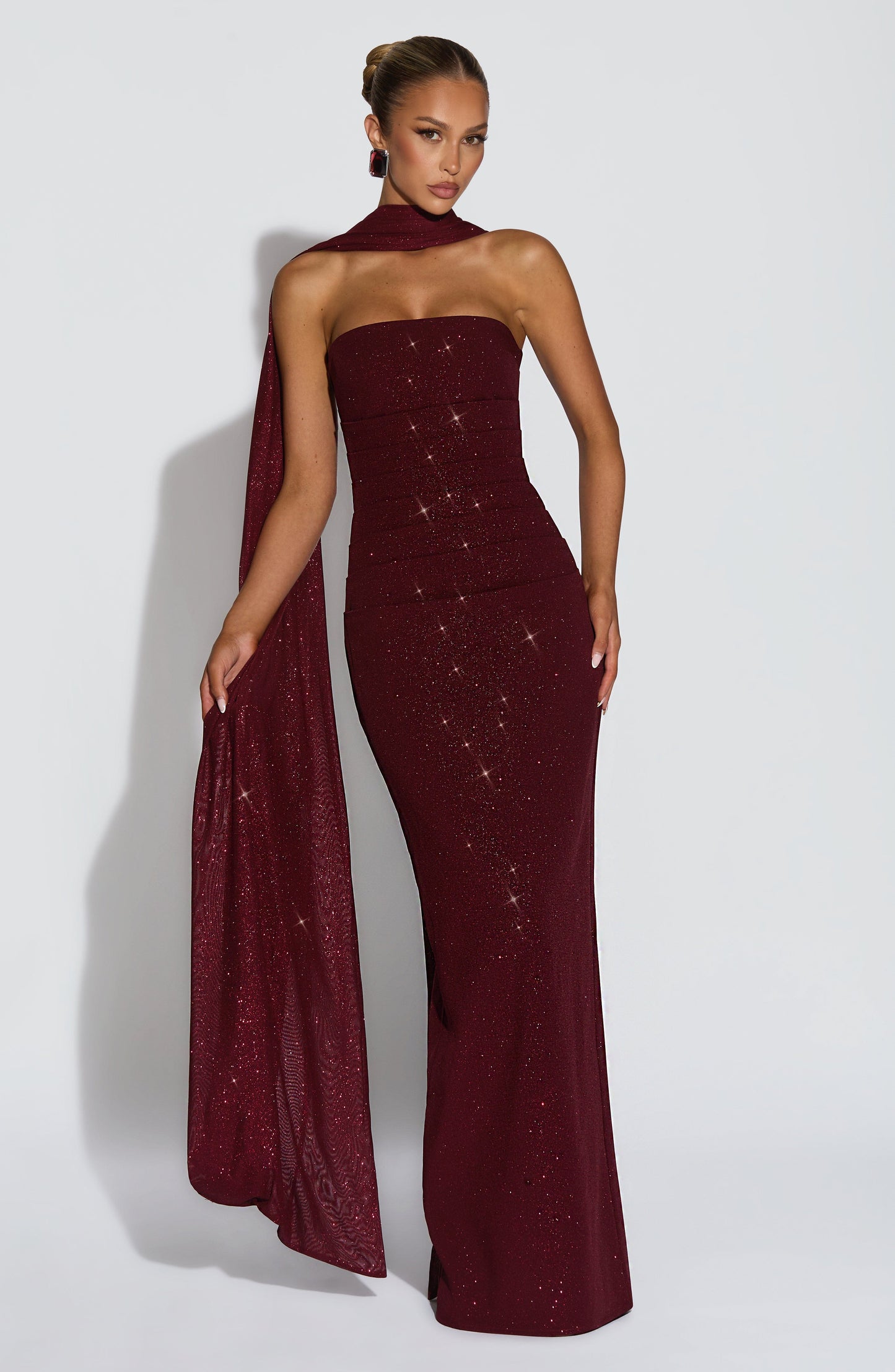 Pandra Maxi Dress - Vinho Cintilante