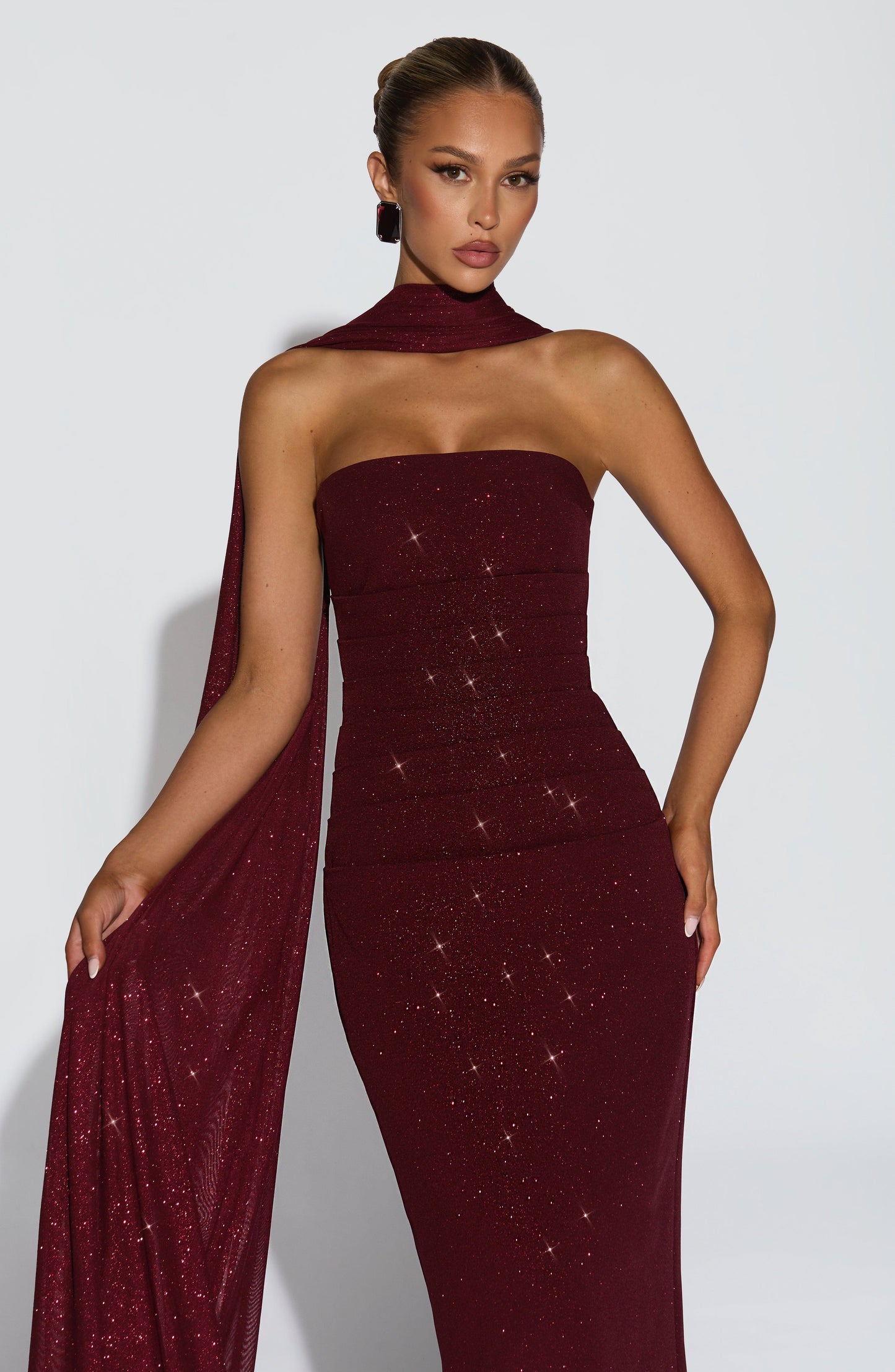 Pandra Maxi Dress - Vinho Cintilante