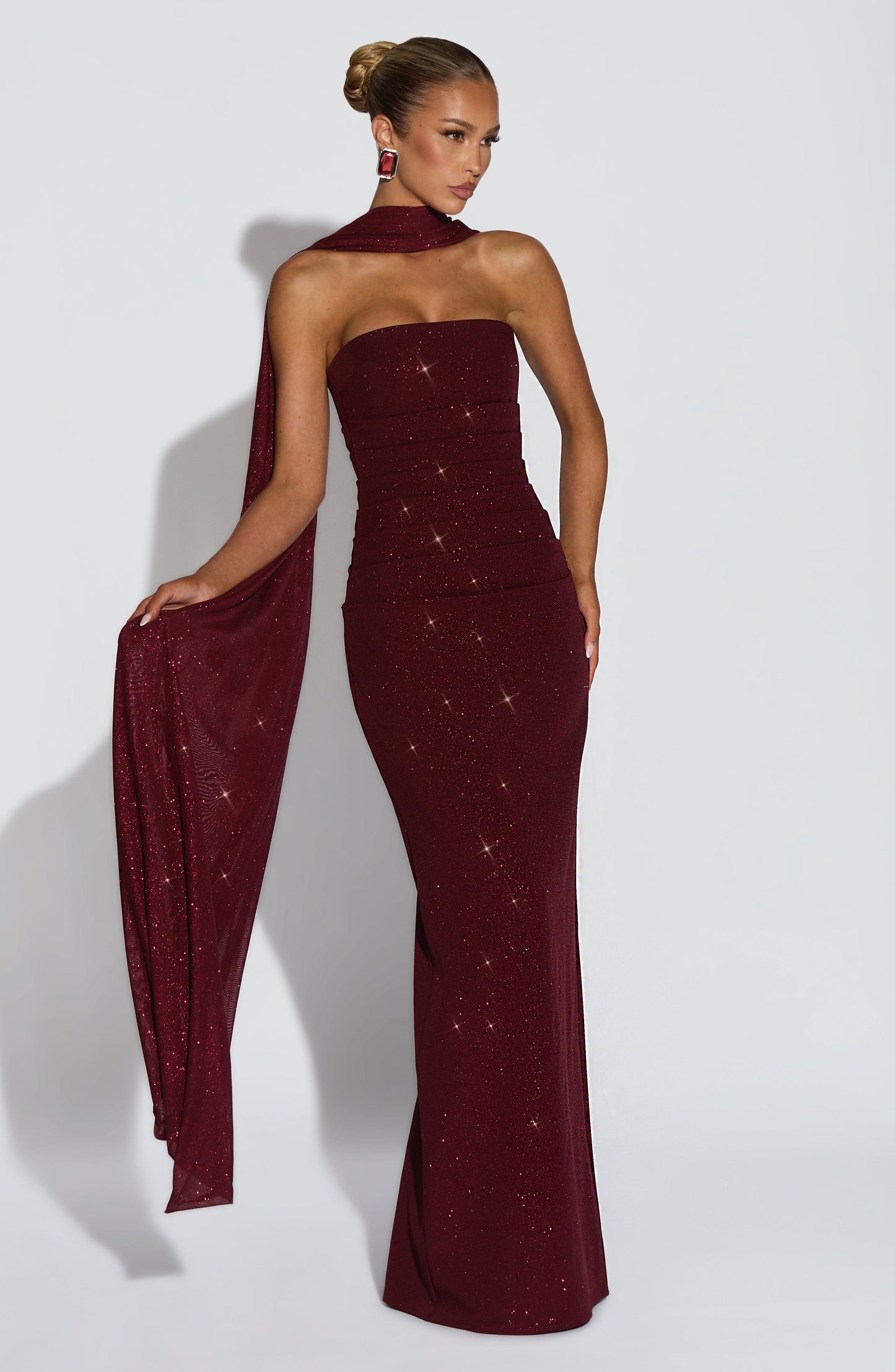 Pandra Maxi Dress - Vinho Cintilante