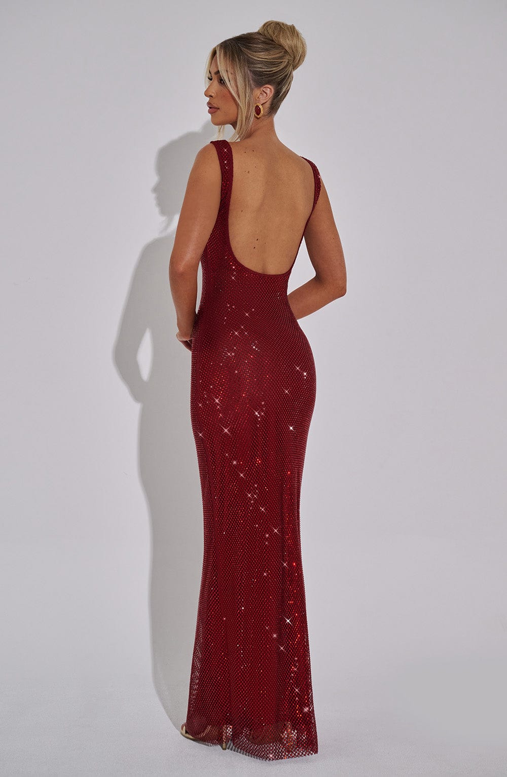 Vestido comprido Petra – Cor de Vinho