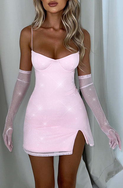 Luva Pixie - Rosa Brilhante