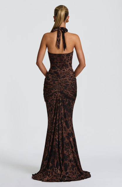 Vestido Maxi Rosetta - Estampado Leopardo
