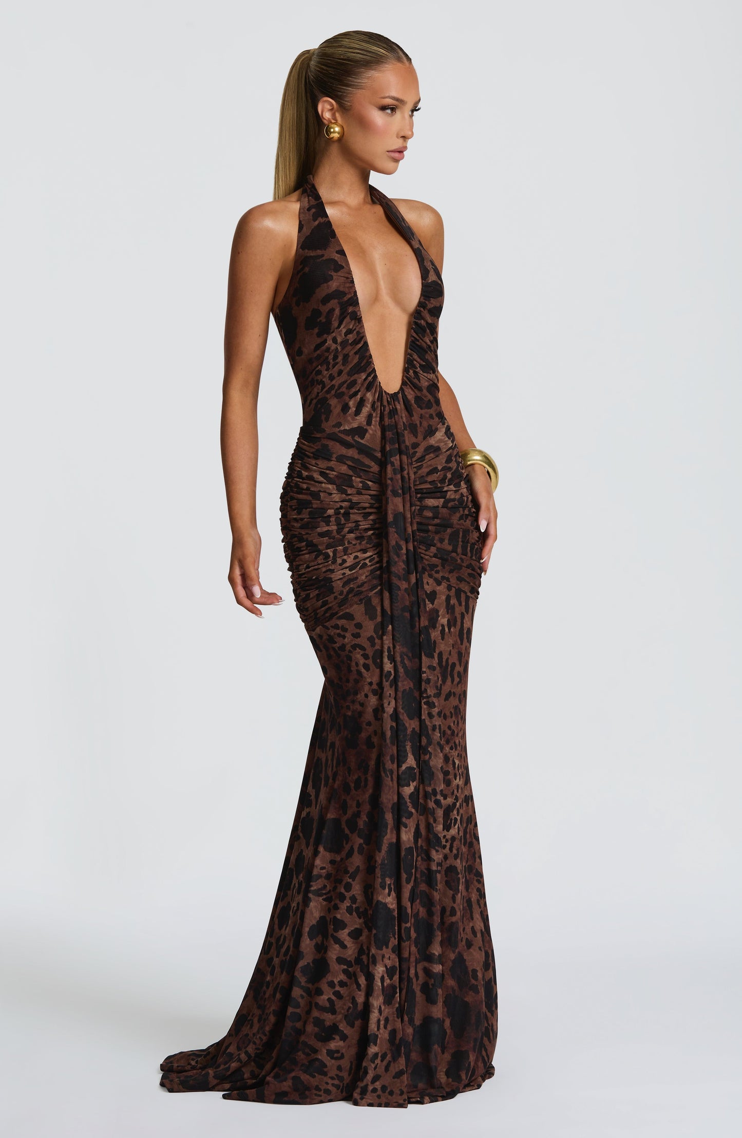 Vestido Maxi Rosetta - Estampado Leopardo