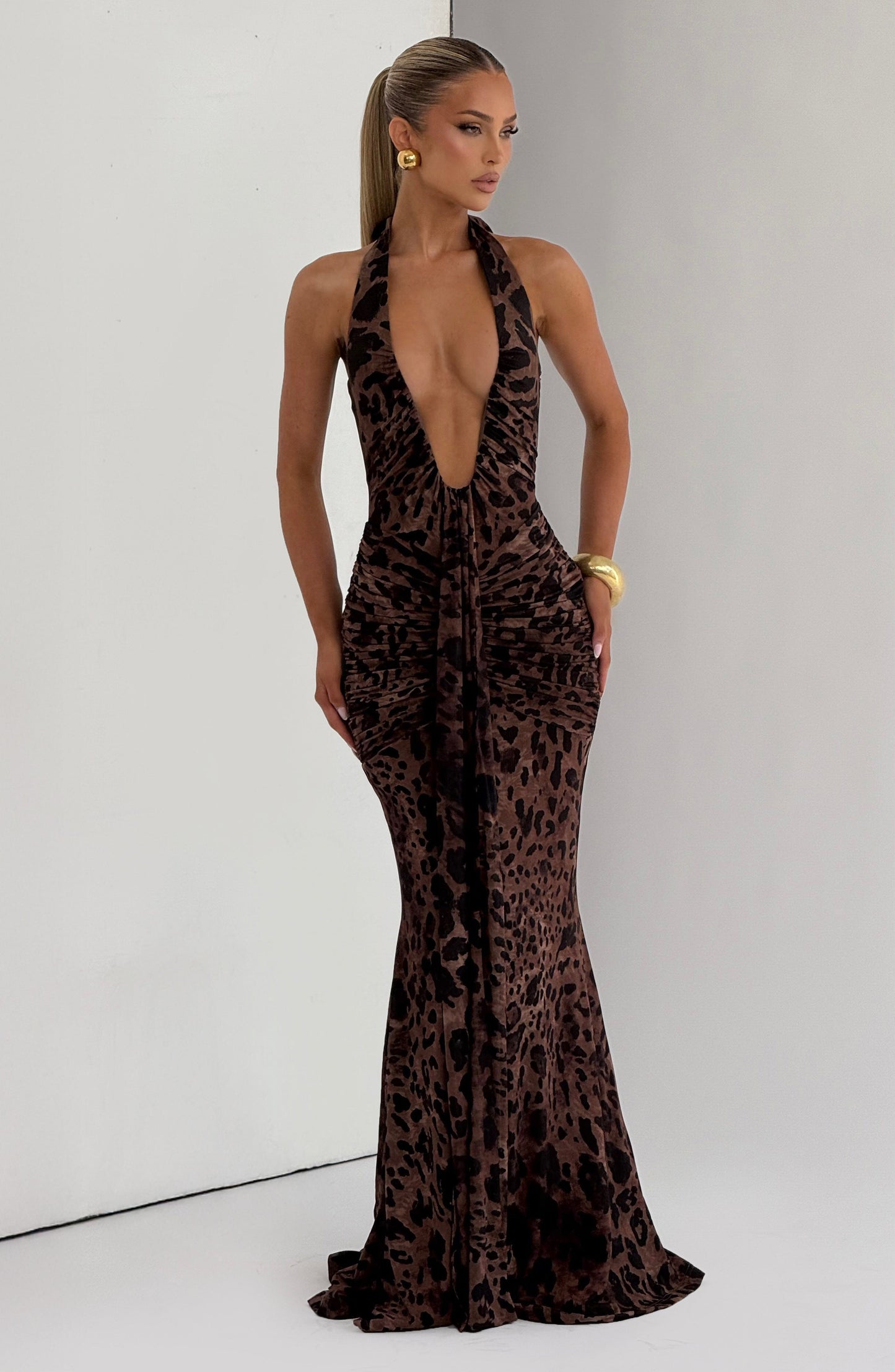Vestido Maxi Rosetta - Estampado Leopardo
