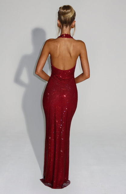 Vestido Maxi Starla - Cor de Vinho
