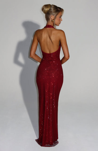 Vestido Maxi Starla - Cor de Vinho