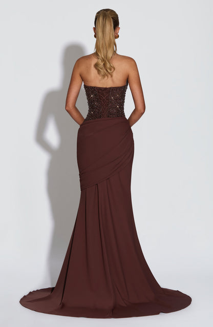Vestido Taylor - Castanho Ameixa