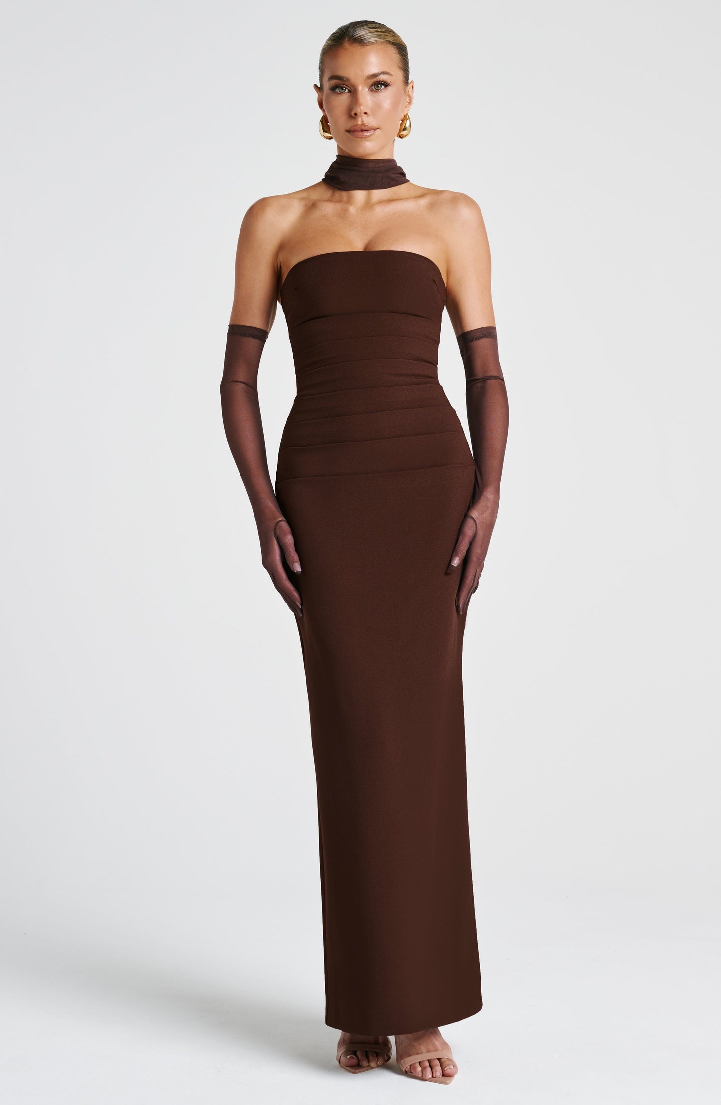 Yulia Maxi Dress - Castanho Ameixa
