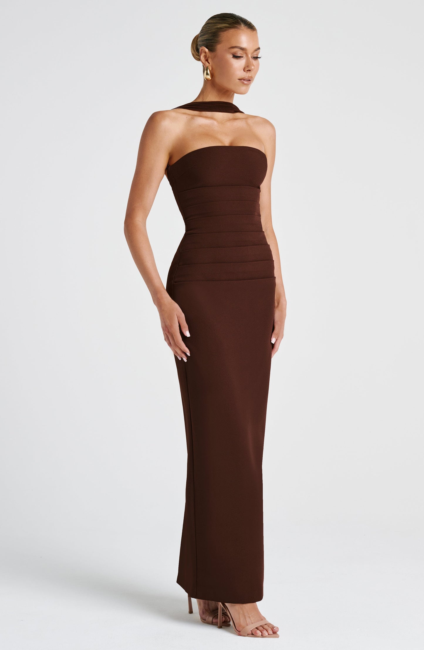 Yulia Maxi Dress - Castanho Ameixa